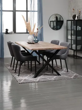 JYSK TRPEZARIJSKA STOLICA PEBRINGE BARŠUN SIVA/CRNA (3 / 9)