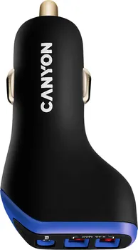 CANYON CAR CHARGER C-08 PD 18W USB-C 2USB-A BLACK (2 / 6)