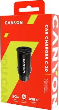 CANYON CAR CHARGER C-20 PD 20W USB-C BLACK (5 / 5)