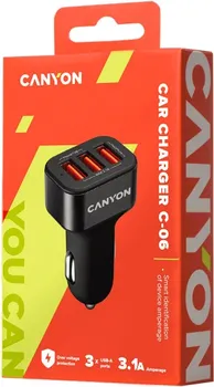 CANYON MINI 3 USB CAR ADAPTER, INPUT 12V-24V, OUTP (5 / 5)