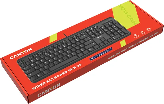 CANYON KEYBOARD HKB-20 EN/AD VELVET WIRED BLACK (2 / 4)