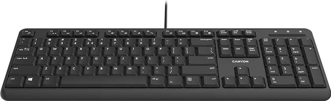 CANYON KEYBOARD HKB-20 EN/AD VELVET WIRED BLACK (3 / 4)