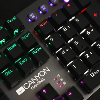 CANYON KEYBOARD NIGHTFALL GK-7 RGB US WIRED DARK G (11 / 11)
