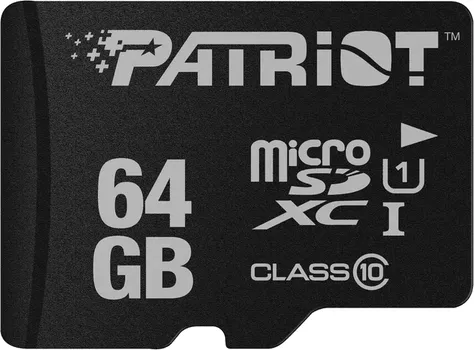 PATRIOT 64GB / MICROSD UHS-I / SDXC / U1 / C10 / UP TO 80MB/S READ (1 / 1)