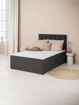 JYSK BOXSPRING KREVET 140X200CM SKOLLA STORAGE PC40 SIVA-40 (3 / 4)