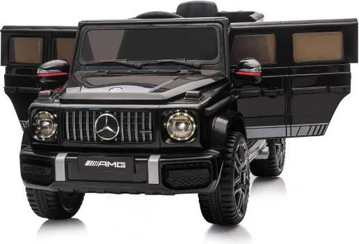 CHIPOLINO AUTO NA AKUMULATOR MERCEDES G63 AMG BLACK, EVA WHEELS, LEATHER SEAT EL (8 / 10)