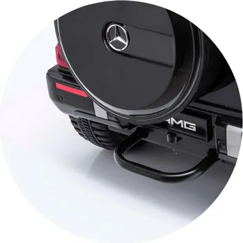 CHIPOLINO AUTO NA AKUMULATOR MERCEDES G63 AMG BLACK, EVA WHEELS, LEATHER SEAT EL (10 / 10)