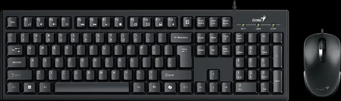 GENIUS KM-100SE KOMPLET TASTATURA + MIŠ │ 12 MULTIMEDIJALNIH TASTERA │ OPTIČKI MIŠ 1200 DPI │ USB PLUG & PLAY │ JEZIK TASTATURE: YU (3 / 7)