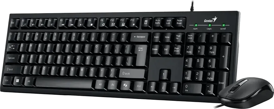 GENIUS KM-100SE KOMPLET TASTATURA + MIŠ │ 12 MULTIMEDIJALNIH TASTERA │ OPTIČKI MIŠ 1200 DPI │ USB PLUG & PLAY │ JEZIK TASTATURE: YU (6 / 7)