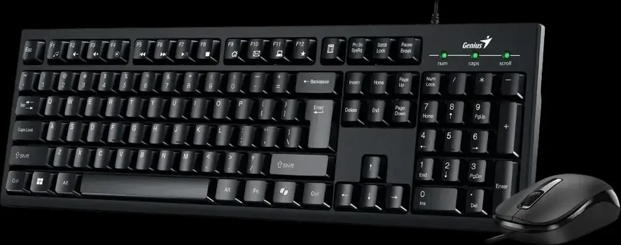 GENIUS KM-100SE KOMPLET TASTATURA + MIŠ │ 12 MULTIMEDIJALNIH TASTERA │ OPTIČKI MIŠ 1200 DPI │ USB PLUG & PLAY │ JEZIK TASTATURE: YU (7 / 7)