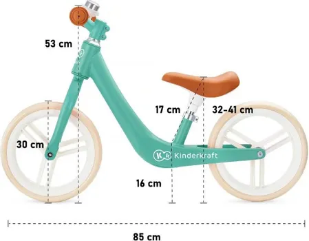 KINDERKRAFT BICIKL FLY PLUS FRESH MINT 46120 (1 / 8)