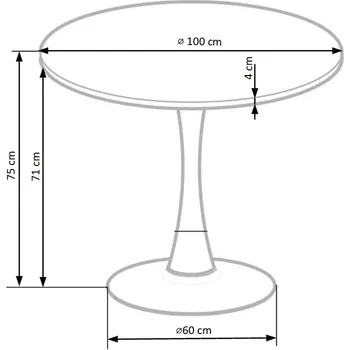 SAGA TRPEZARIJSKI STO 9590144, FI100 (3 / 3)