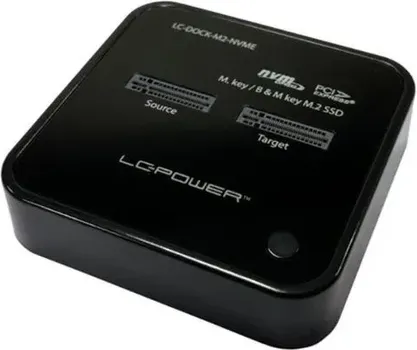 LC POWER DOCKING STATION NVMEM.2 SSD, USB-C PORT, 2X SSD-A,TRANSFER RATE DO 10 GB/S (5 / 5)