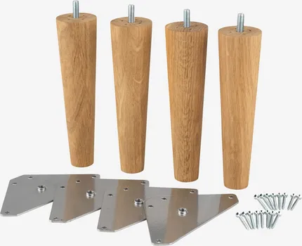 JYSK NOGE ZA KREVET Ø5XV19CM HAMNELVA HRAST 4KOM/P