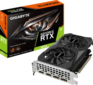 GIGABYTE RTX 3050 WINDFORCE 6GB GDDR6, 96BIT2X DP, 2X HDMI (1 / 3)