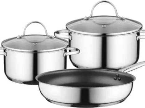 BOSCH INDUKCIONO POSUĐE SET, 2 X POSUDA: ( 14/16),(18/20), 1 X TAVA (22/26), BE (1 / 2)