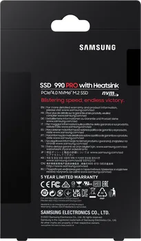 SAMSUNG 990 PRO 1TB / SSD M.2 NVME / 2280 / HEATSINK (10 / 20)