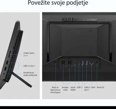 ASUS AIO EXPERTCENTER E1 E1600WKAT-UPS-NN11B0/15.6 FHD TOUCH/N4500/8GB DDR4/256GB/BLK (7 / 9)