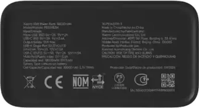 XIAOMI 18W POWER BANK 30000MAH BLACK 18 W POWER BANK 30000 MAH SVESTRANO JE RJEŠENJE ZA PUNJENJE RAZLIČITIH (3 / 6)