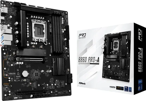 ASROCK MB B860 PRO-AINTEL B860, 4XDDR5, 3XM.24XSATA3, 16XUSB, HDMI, DP, RAID, ATX (2 / 7)
