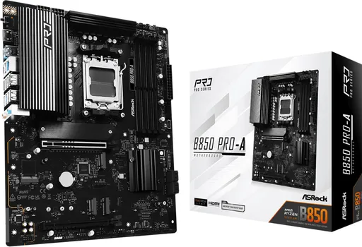 ASROCK MB B850 PRO-AAMD B850, AM5, 4XDDR5, 4XM.24XSATA3, 13XUSB, RAID, ATX (1 / 3)