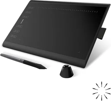 HUION H1060P GRAFIČKA TABLA │ BOJA: CRNA │ DIMENZIJE: 360 X 240 X 10 MM │ RADNA POVRŠINA: 254 X 158,8 MM │ TEŽINA: 770 G │ INTERFEJS: MICRO USB │ OLOVKA: PW100 (BEZ BATERIJE, ELEKTROMAGNETNA REZONANCIJA) │ REZOLUCIJA OLOVKE: 5080 LPI │ OSJETLJIVOST PRITISKA: 8192 NIVOA │ PODRŠKA ZA NAGIB: ±60° │ VISINA SENZORA: 10 MM │ BRZINA IZVJEŠTAJA: ＞220 PPS (2 / 3)