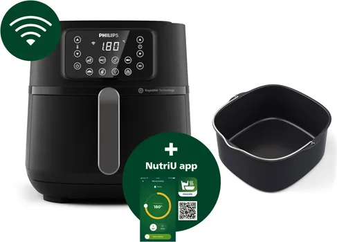 PHILIPS HD9285/93 AIRFRYER FRITEZA NA VRUĆ VAZDUH │ KAPACITET: 7,2L │ KAPACITET HRANE: 1,4KG │ TEHNOLOGIJA: RAPID AIR │ PROGRAMI: 16 │ FUNKCIJE: PRŽENJE, PEČENJE, GRILOVANJE, ČUVANJE TOPLOTE, DEHIDRATACIJA │ TEMPERATURA: 40-200°C │ SNAGA: 2000W