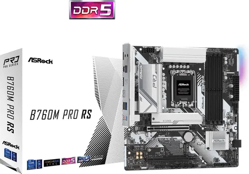 ASROCK MB B760M PRO RSINTEL B760, LGA1700, 4XDDR53XM.2, 4XSATA, RAID, HDMI, DP, MATX (2 / 3)