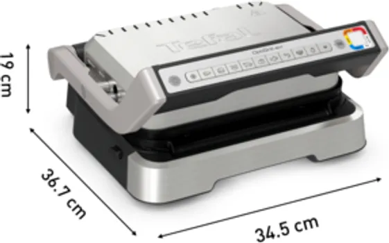 TEFAL ELEKTRIČNI ROŠTILJ GC773D30 OPTIGRILL 2U1 INOX + HVATALJKA, 2000 W (3 / 8)