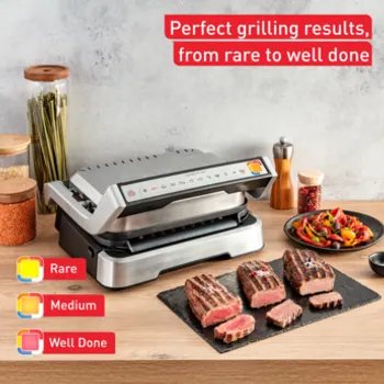 TEFAL ELEKTRIČNI ROŠTILJ GC773D30 OPTIGRILL 2U1 INOX + HVATALJKA, 2000 W (4 / 8)
