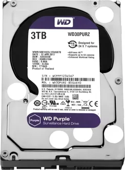 WESTERN DIGITAL PURPLE SURVEILLANCE 3TB / HDD 3.5 / SATA III 6GB/S (1 / 2)