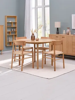 JYSK TRPEZARIJSKI STO ALSTED Ø120 CM BOJA HRASTA (2 / 7)
