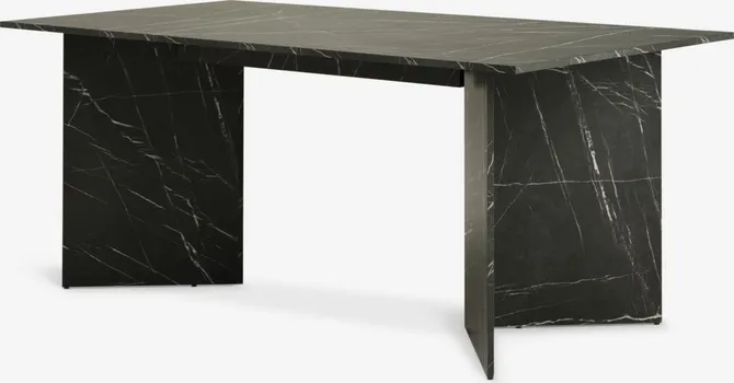 JYSK TRPEZARIJSKI STO KRONDAL 90X180 CM MERMER CRNA BOJA (1 / 5)