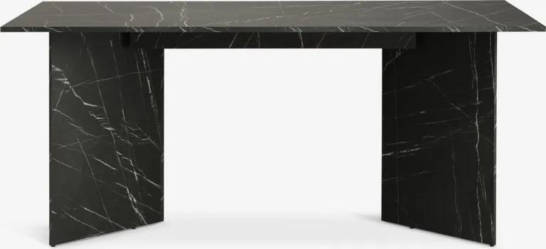 JYSK TRPEZARIJSKI STO KRONDAL 90X180 CM MERMER CRNA BOJA (3 / 5)