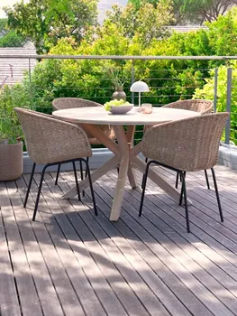 JYSK BAŠTENSKI STOL FUGLSAND Ø120 TVRDO DRVO (4 / 6)