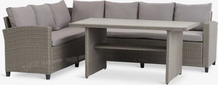 JYSK BAŠTENSKA GARNITURA VAGERMOSE 6 OSOBA ODLAGANJE NATUR (1 / 8)