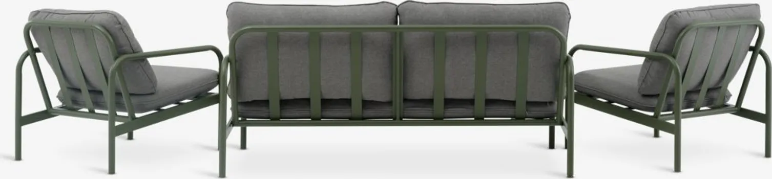 JYSK LOUNGE SET TEGLUM 4 PERS. OLIVE GREEN (6 / 7)