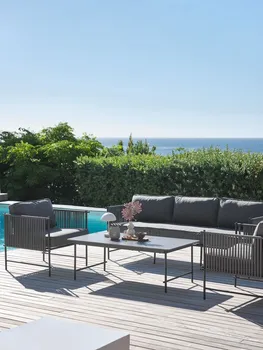 JYSK LOUNGE GARNITURA STOVNER 5 OSOBA SIVA (2 / 7)