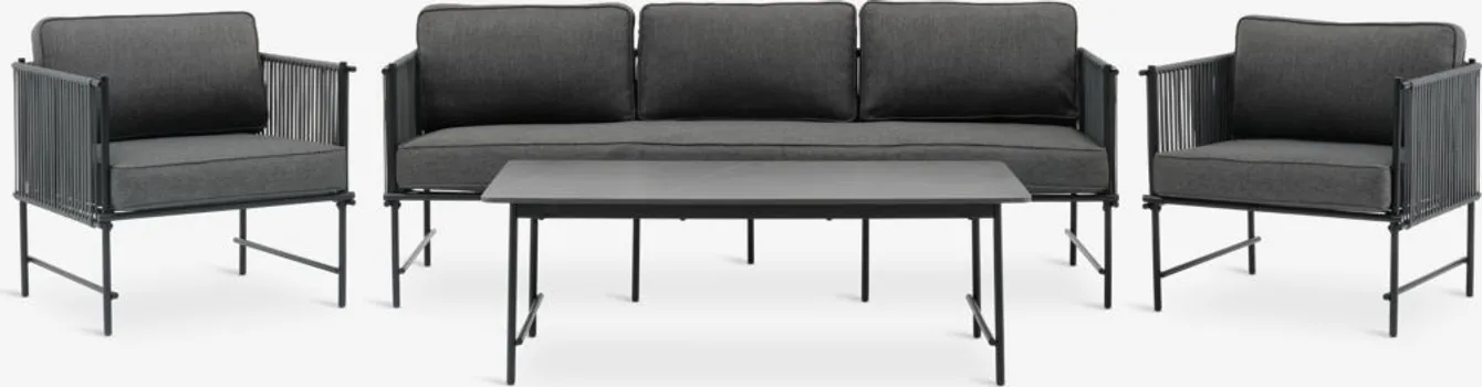 JYSK LOUNGE GARNITURA STOVNER 5 OSOBA SIVA (4 / 7)