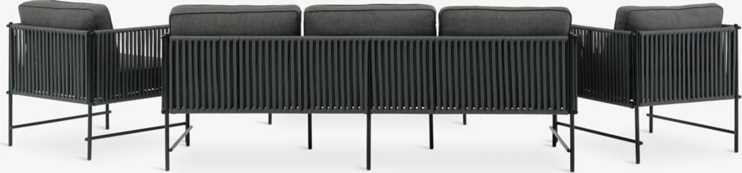 JYSK LOUNGE GARNITURA STOVNER 5 OSOBA SIVA (6 / 7)