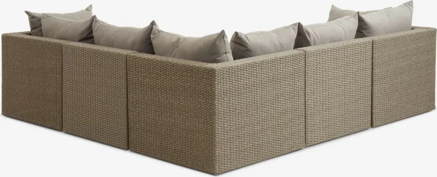 JYSK LOUNGE GARNITURA RAVNDRUP 5 OSOBA NATUR (6 / 6)