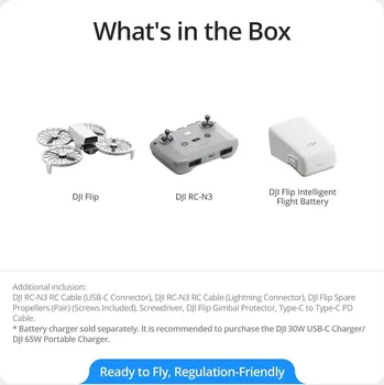 DJI FLIP (RC-N3), 4K/60 HDR, 48MP PHOTO, 31-MIN FLIGHT TIME, VERTICAL VIEW, 249G, C0 (3 / 6)