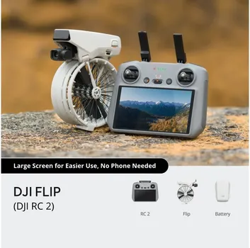DJI FLIP (RC 2), 4K/60 HDR, 48MP PHOTO, 31-MIN FLIGHT TIME, VERTICAL VIEW, 249G, C0 (1 / 5)