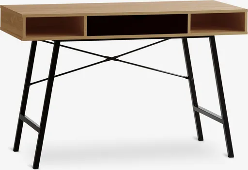 JYSK RADNI STOL ABBETVED 48X120 BOJA SVIJETLI HRAST/CRNA (1 / 7)
