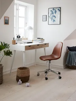 JYSK RADNI STOL PLOVSVAD 50X110 BOJA SVIJETLI HRAST/BIJELA (4 / 5)