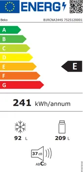 BEKO B1 RCNA 344 S [209L / 92L] (7 / 10)