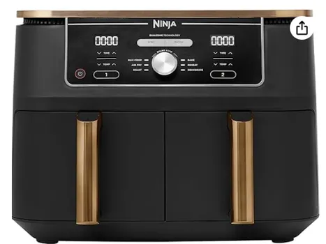NINJA DVOZONSKA FRITEZAKAPAC.9.5L, 6 FUNK. KUHANJADO 75% BRZE, TEZINA 8,8KG, SNAGA 2470W (3 / 6)