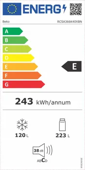 BEKO RCSA 366K 40 XBN [343L] (4 / 5)