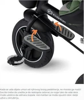 KINDERKRAFT TRICIKL SPINSTEP GREEN 31777 (3 / 16)