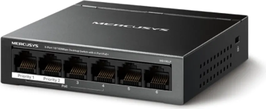 MERCUSYS MS106LP 6-PORT 10/100 MBPS DESKTOP SWITCH WITH 4-PORT POE (2 / 3)